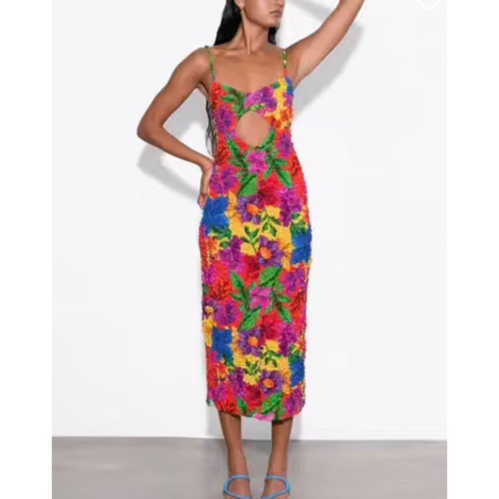 Mara Hoffman Kimiko Cutout MIDI Dress NWT - Size S